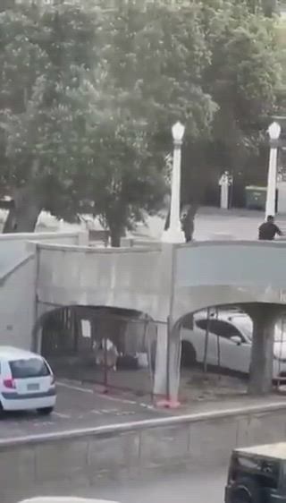 Emergency workers transport a person on a stretcher after a reported shooting at Bondi Beach in Sydney, Sunday, Dec. 14, 2025. (AP Photo/Mark Baker)